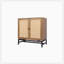 Ensemble de 2 armoires en rotin naturel 2 portes