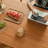 Cherry Wood Color Rectangular Solid Wood Dining Table