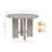 Farmhouse Style 5pc Round Dining Set