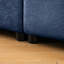 4 chenilles bleues avec espace de rangement confortable et ergonomique
