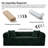82-Inch Cloud-Sensing Loveseat, Living Room Frameless Sofa, Modern Three-Seater Sofa with Throw Pillows, Corduroy Compressed Sofa with Memory Foam And Independent Pocket Spring Seat (Boxed), No Assembly Required for Bedroom And Dormitory Sofa-1314576848