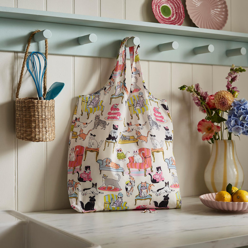 Cool Cats 100% Polyester Picnic Tote Bag