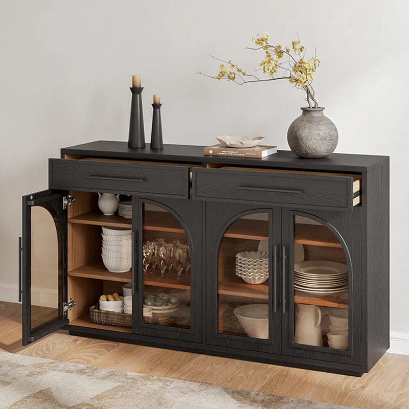 Buffet de luxe rétro français, Noir