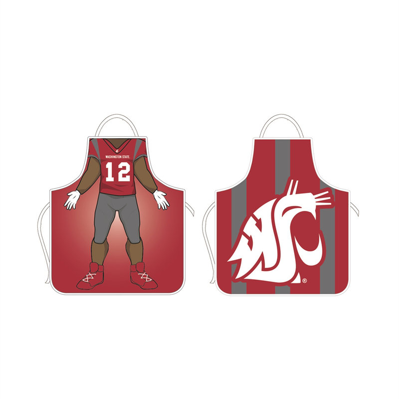 No Pattern Bib Apron, Washington State University