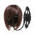 Set of 2 Black Metal Wall Mounted Hat Holders for Cowboy Hats, Baseball Caps, Wigs & Helmets Display Rack