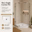 Base de douche néo-angle 36 po x l 36 po x H 3,4 po
