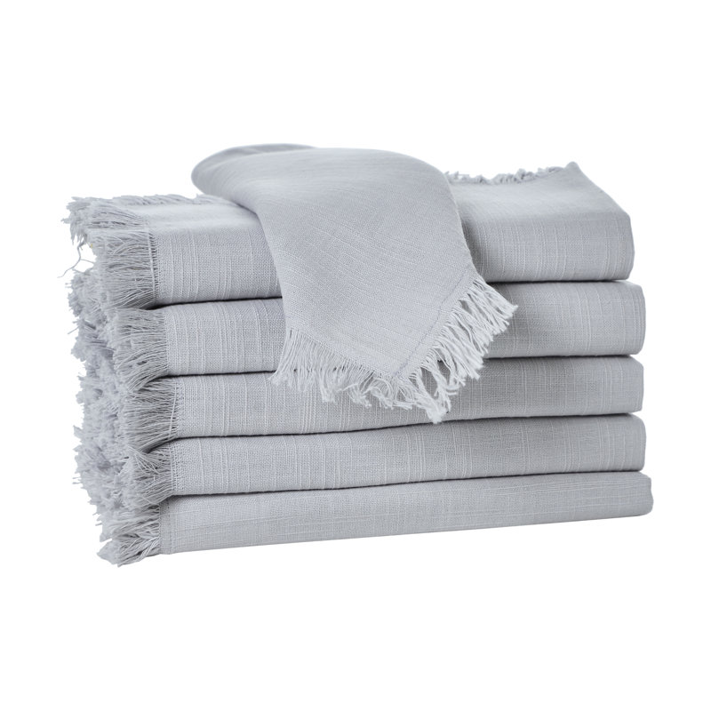 100% Cotton Solid Colour Varied Napkin, Grey