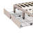 Upholstered Linen Standard Bed with Drawers-998832102