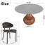 Ensemble repas 5 pièces Otelia + grandes chaises noires pour 4/6/8/10-2272902-2272896-2272897