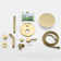 Shower Faucet Set System with Handheld Shower and Brass Rough-in Valve