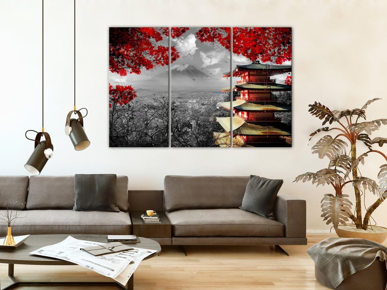 Winston Porter Okehampt Japanese Adventure On Canvas 3 Pieces Print ...