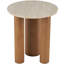 Table d'appoint avec plateau latéral en marbre Cristian Cole