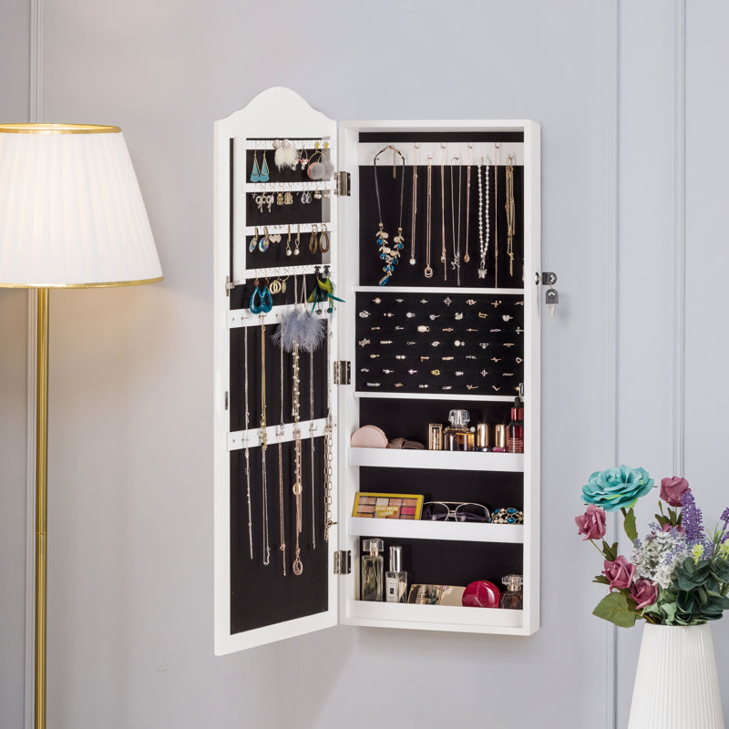 Armoire à bijoux murale avec miroir Dragen