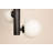 9.54" Black linear Sputnik Chandelier with 12 light-72632116
