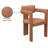 Exilda Vegan Leather Dining Chair-2008449159