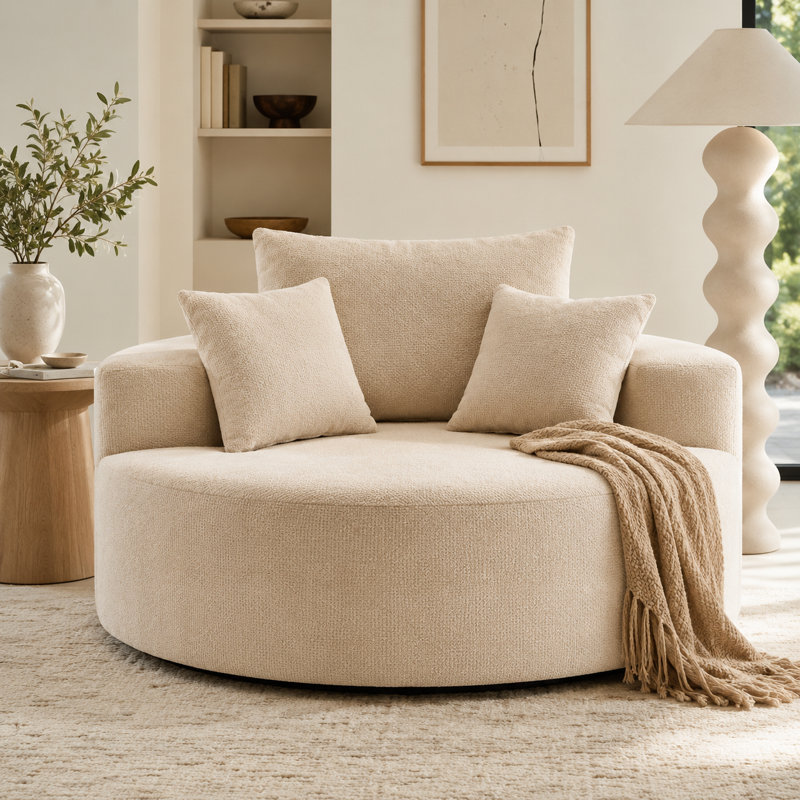 Fauteuil d'appoint Arlune, Beige