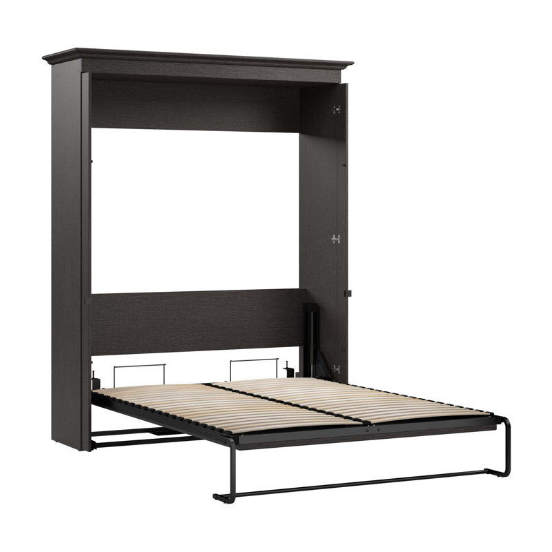 Grand lit escamotable Alvaretta, Gris foncé