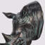 Serre-livres décoratifs Rhinoceros Head-727031395