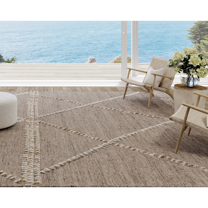 Hamida - Sand, Rectangle 10' x 14'