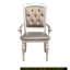Mobilier de salle à manger moderne rembourré capitonné à boutons en cristal Glamour