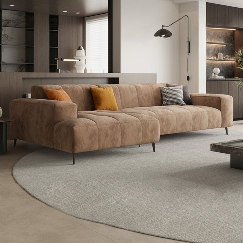Canapé modulaire 2 pièces rembourré, H 32,68 po x l 110,24 po x P 62,99 po, Orienté à gauche (vu de face)