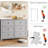5-Drawer Tall Wooden Dresser with Deep Drawers & Metal Knobs-272430540