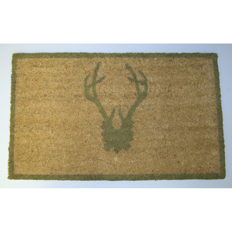 Bardwell Non-Slip Outdoor Doormat, 1'6" x 2'6", Sage