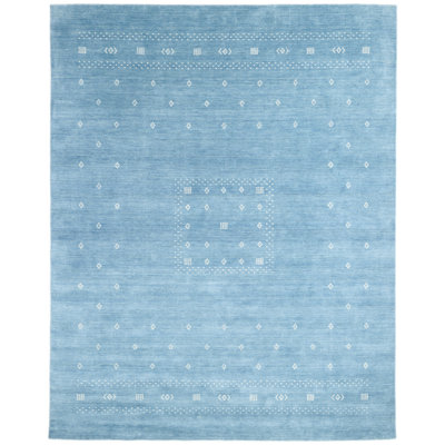 Simi Hand-Woven Geometric Cotton Wool Rug