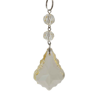 Ornement en forme de feuille de cristal en forme de fleuron (Ensemble de 12)