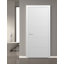 Porte blanche standard en bois manufacturé affleurant Planum-75675015