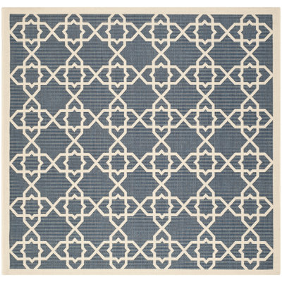 Tapis d'intérieur / extérieur à motif géométrique Courtyard Performance