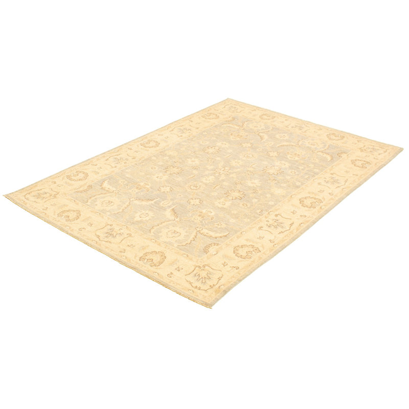 Tapis zone en laine ushak 6 pi 1 po x 8 pi 11 po one-of-kind à la main-noué la 2010 Canyonlands