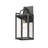 Modern Black Outdoor Wall Lantern, 18.86" Clear Glass Exterior Sconce, Rust-Resistant Porch Light For Front Door, Garage, Patio