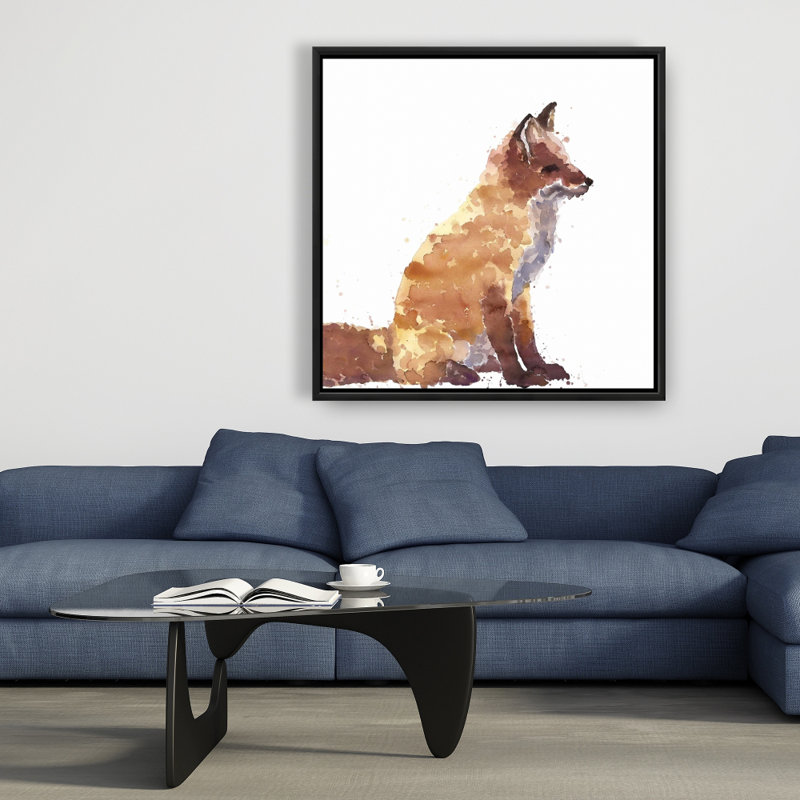 Renard roux - Toile encadrée pour animaux de la maison