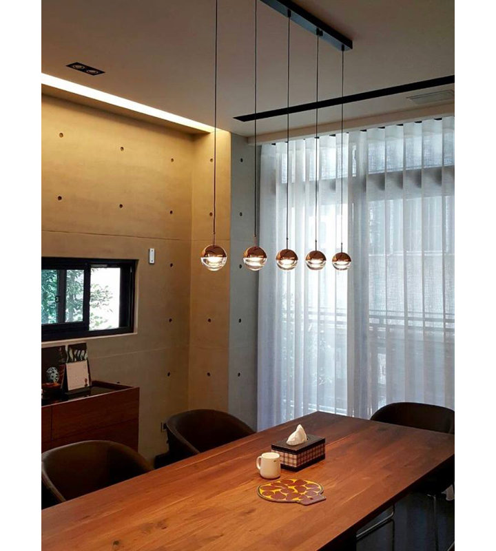 Dora 5 - Light Pendant, Copper