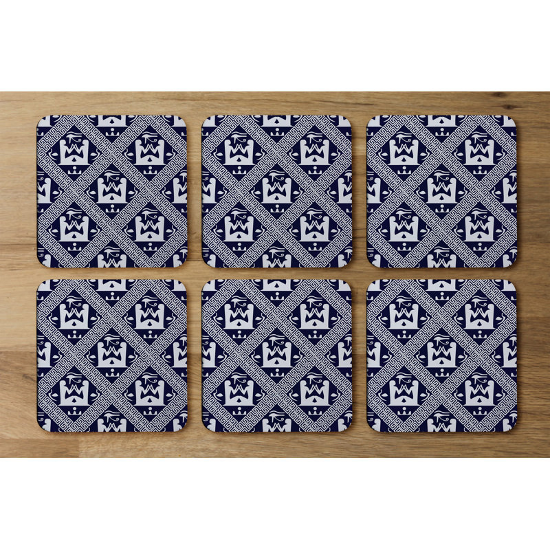 Square 6 Piece Coaster Set