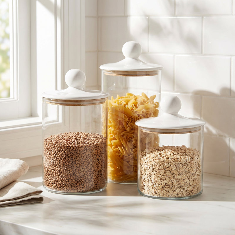Jana Glass Canister - Set of 3