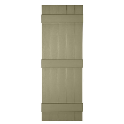 Custom 5 Board Closed BNB Shutters