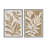 Minimalist Leaf Paintings With  Frame, Set Of 2