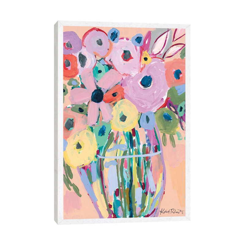 Keep It Up by Kait Roberts - Print on Canvas, White Framed, 66.04cm H x 45.72cm W x 3.81cm D