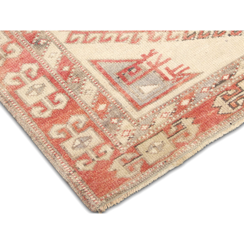 One-of-a-Kind Hand-Knotted 1960s Oushak Rug - 3'8" x 6'4"