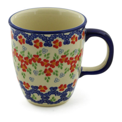 10 oz. Tasse en grès - chaînes rouges