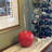 Ashtynn Red and Silver Aluminum Tabletop Sculpture-190469771