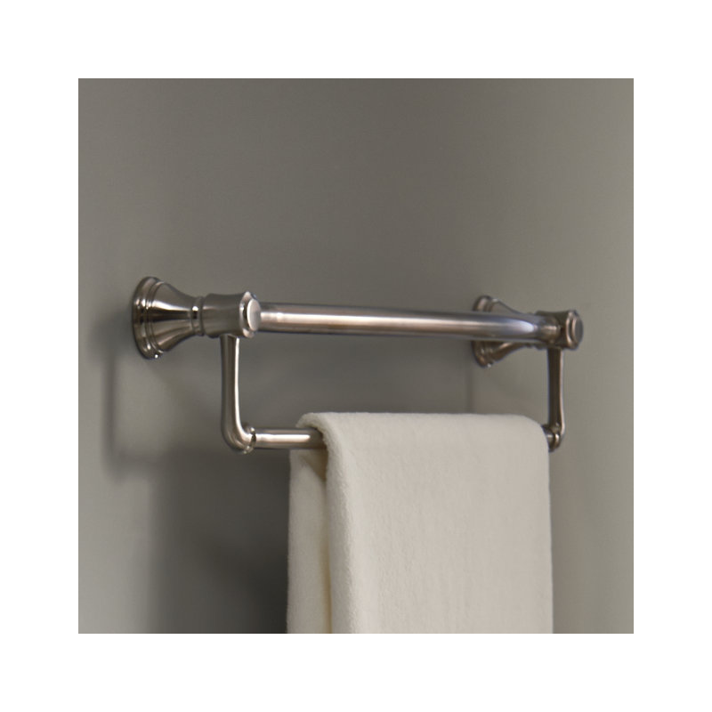 Bath Safety 24" Wall Mounted Towel Bar, Brilliance Stainless