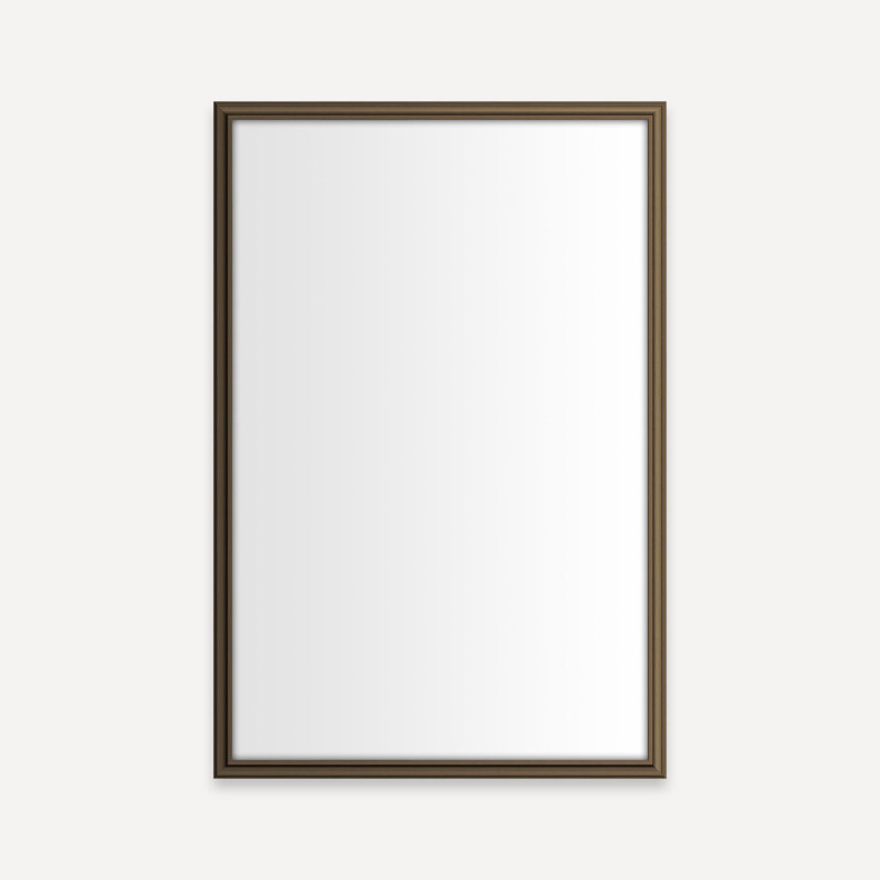 Armoire Main Line, H 30,06 po x l 19,38 po x P 4 po, Bronze brossé, Rosemont