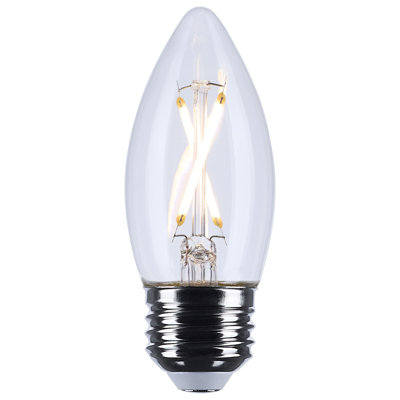 5.5 Watt B11 LED Medium Base Clear 3500K CCT 120 Volt