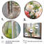 «Delicate Vintage Flower French Windows View IV - Floral Window», art mural-1014633237-1014633236