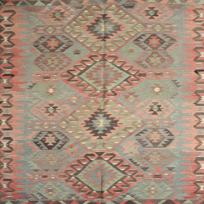 Tapis traditionnel brun / gris Alisina