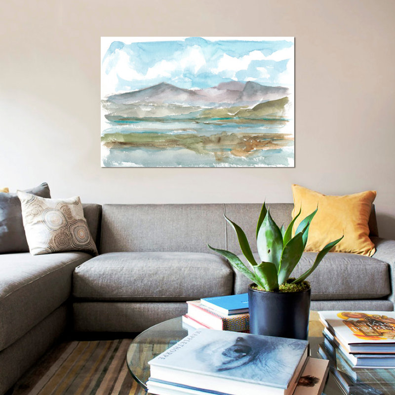 «Impressionist View I», reproduction sur toile, H 8 po x l 12 po x P 0,75 po, Pas de tapis, Toile tendue