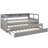 Daybed In Gray - Twin Xl With 2 Trundles, 3 , & Option Wood Storage Charging Helpful-1979913609